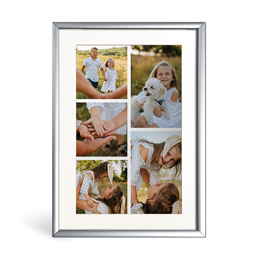 Photo Gallery With Single Mat Board Tabletop Framed Prints Custom